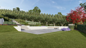 Designing a landscape on a steep block 11 Designing a landscape on a steep block 11