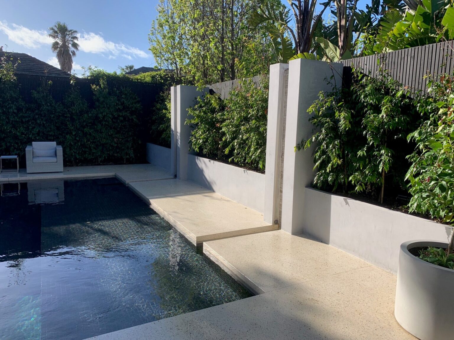 modern garden in Brighton