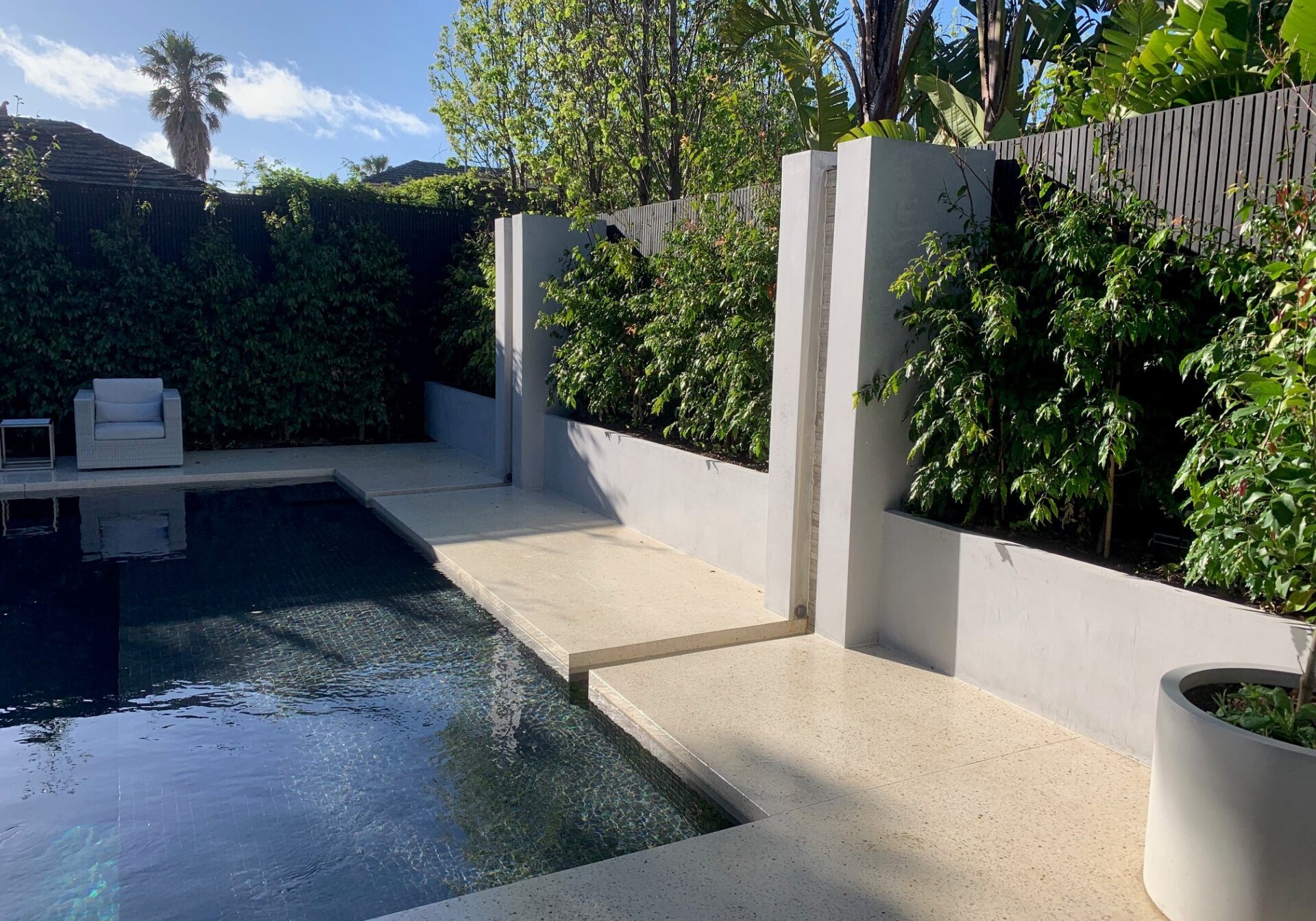 modern garden in Brighton